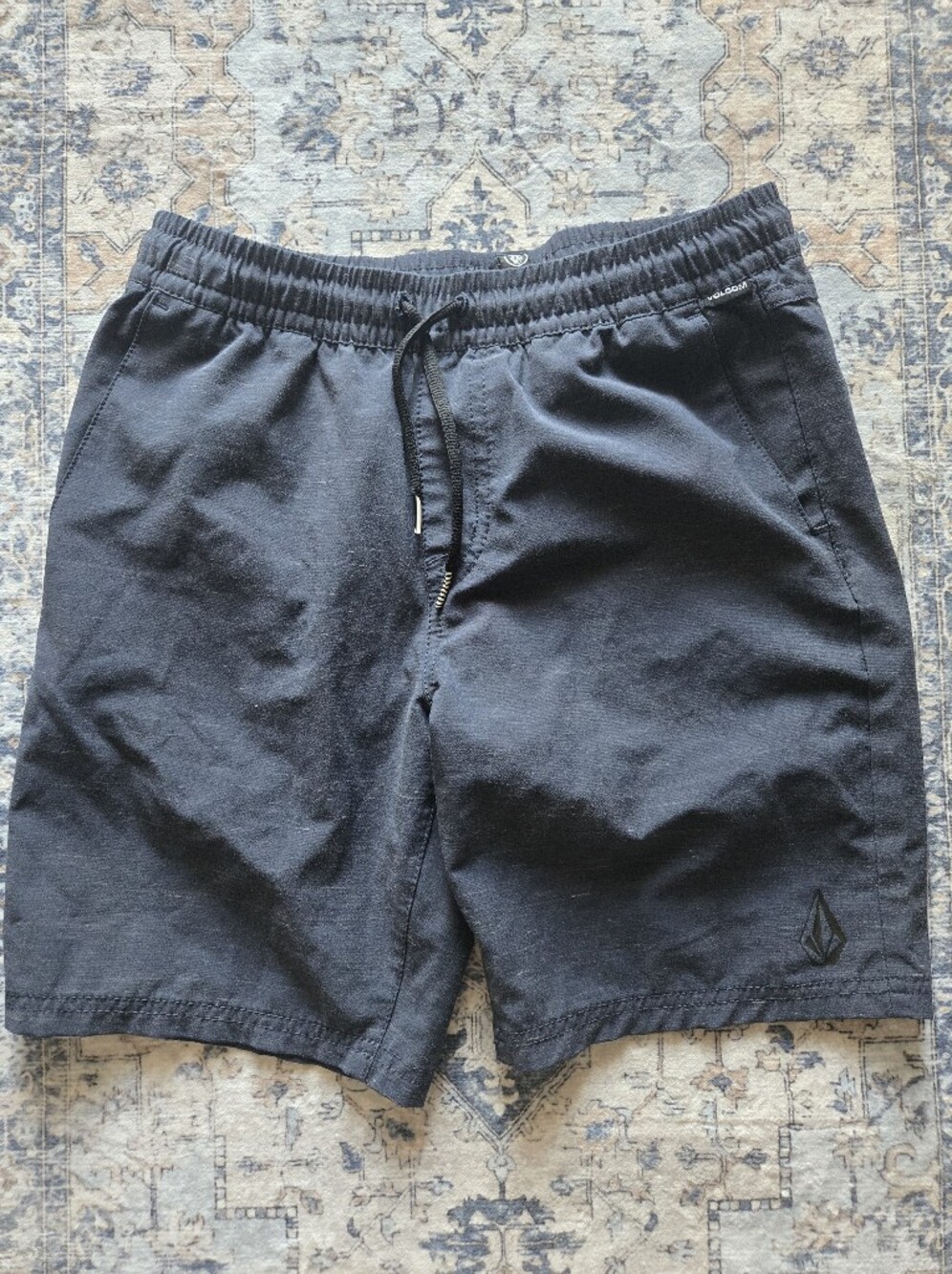 Volcom Navy Boy's Athletic Drawstring Shorts